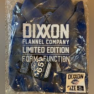 DIXXON FLANNEL S&S Limited Edition Blue and Gray Plaid Flannel Shirt